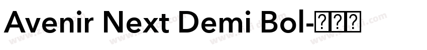 Avenir Next Demi Bol字体转换